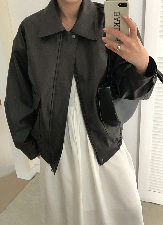 [추천] Wear leather jacket (2color)