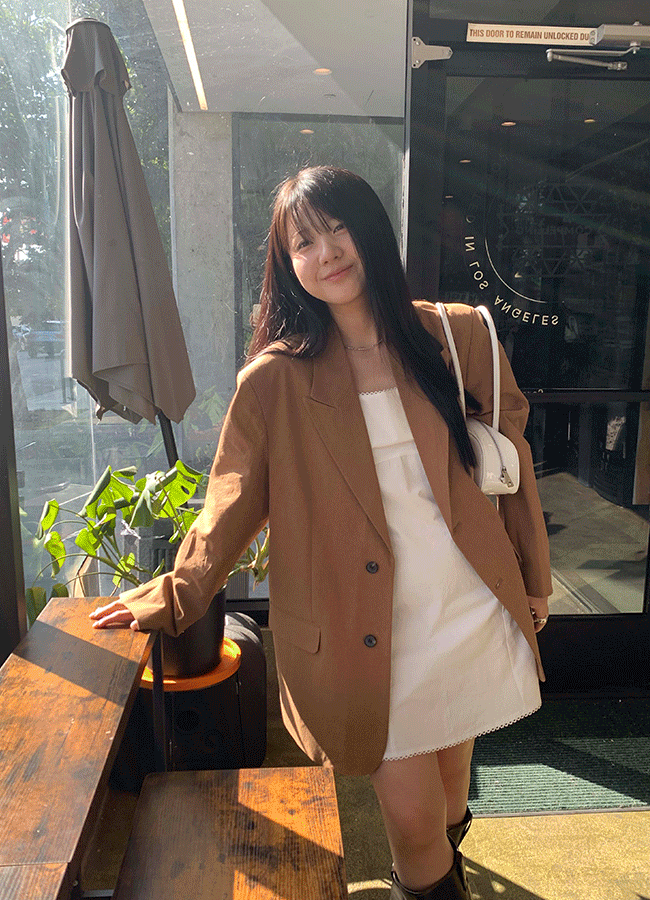 Baguette overfit cotton jacket (2color)
