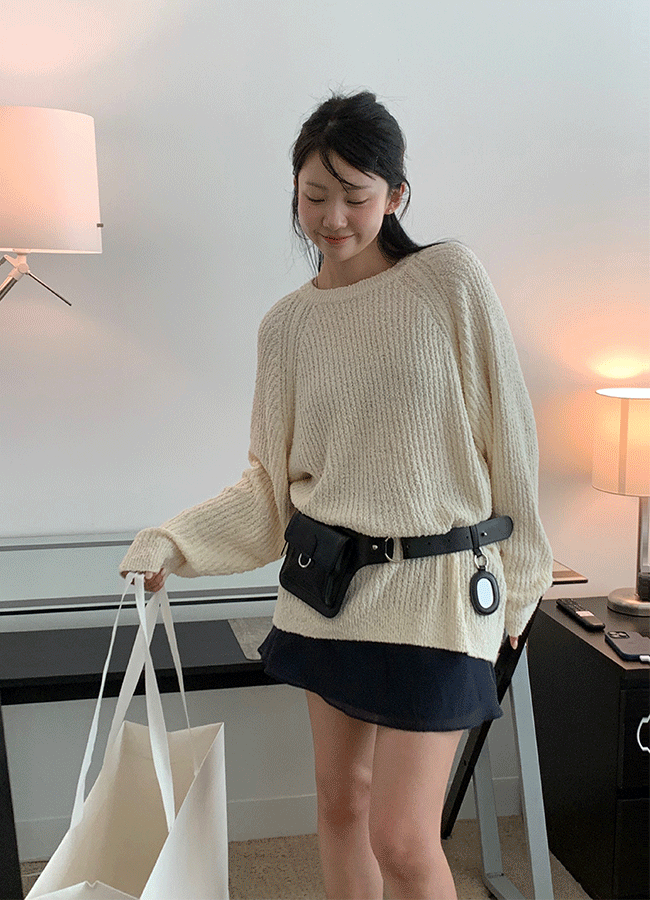 Rope overfit knit (4color)