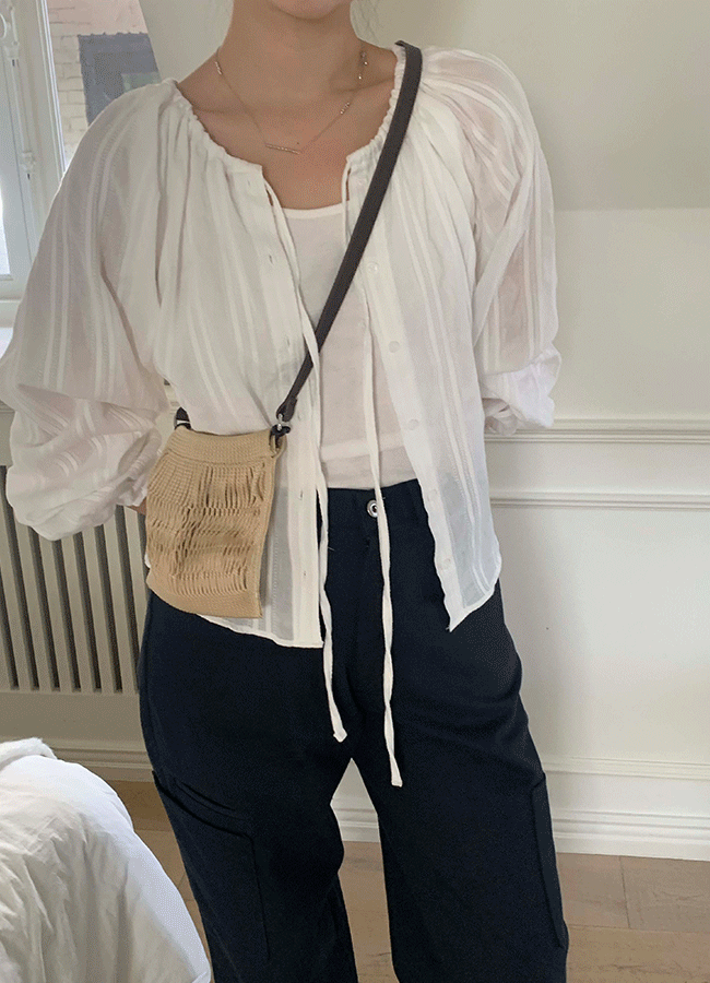 Janne string blouse (2color)